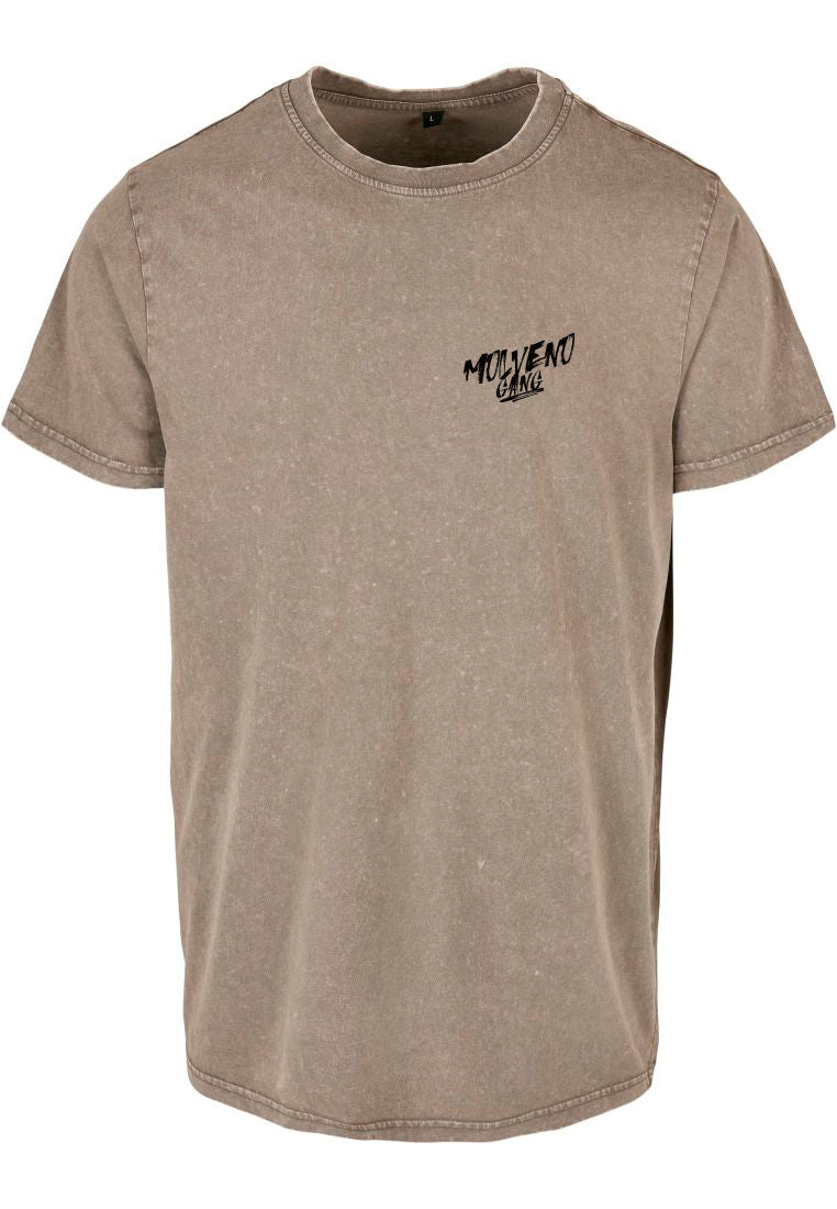 BB Motocrew/Motorrad Molveno Gang Tee Herren Acid Washed