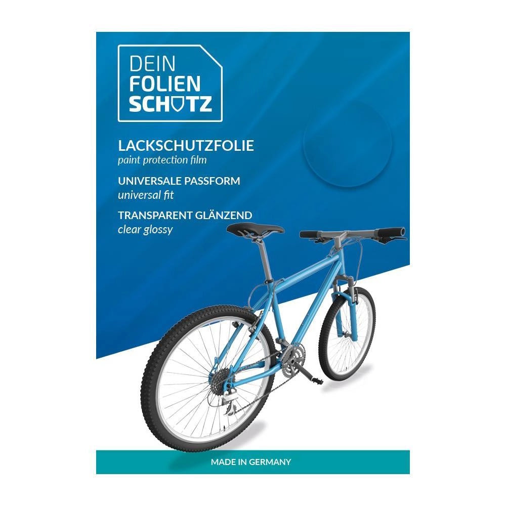 DEIN FOLIENSCHUTZ - Lackschutzfolie Fahrrad Uni Transparent GLOSSY