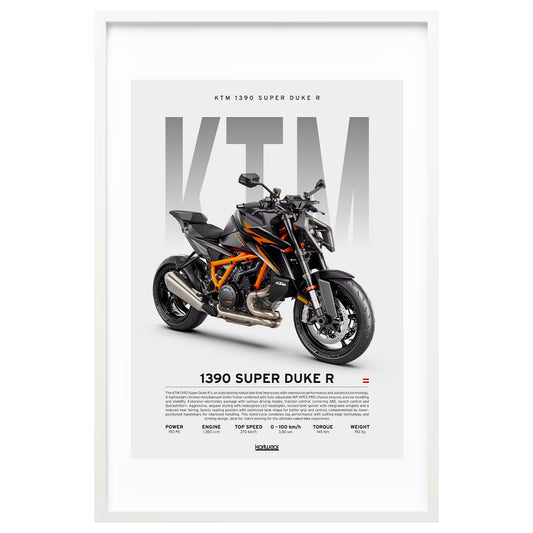KTM 1390 Super Duke R - Artwork Poster Print