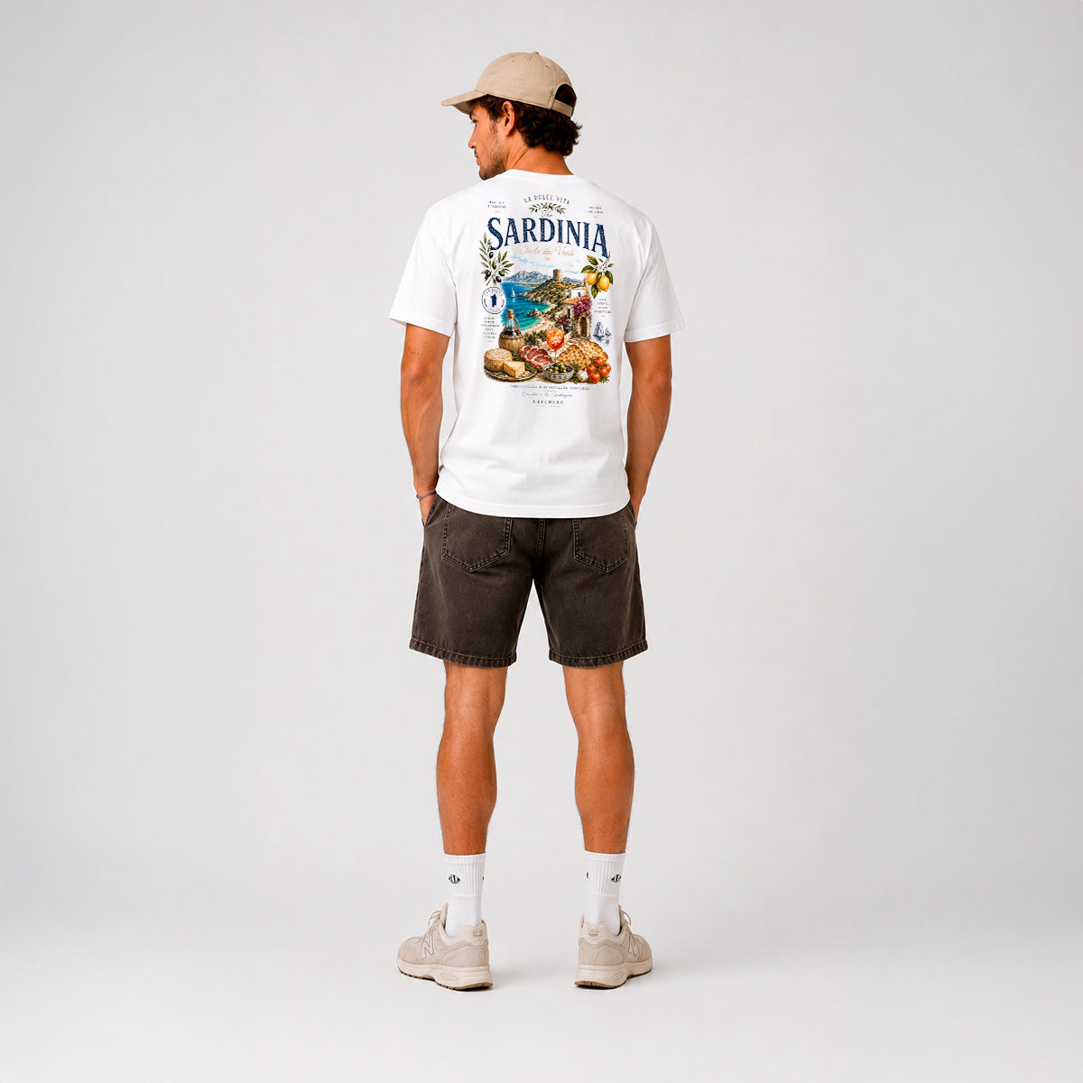 SARDINIA SOCIAL CLUB - White Tee