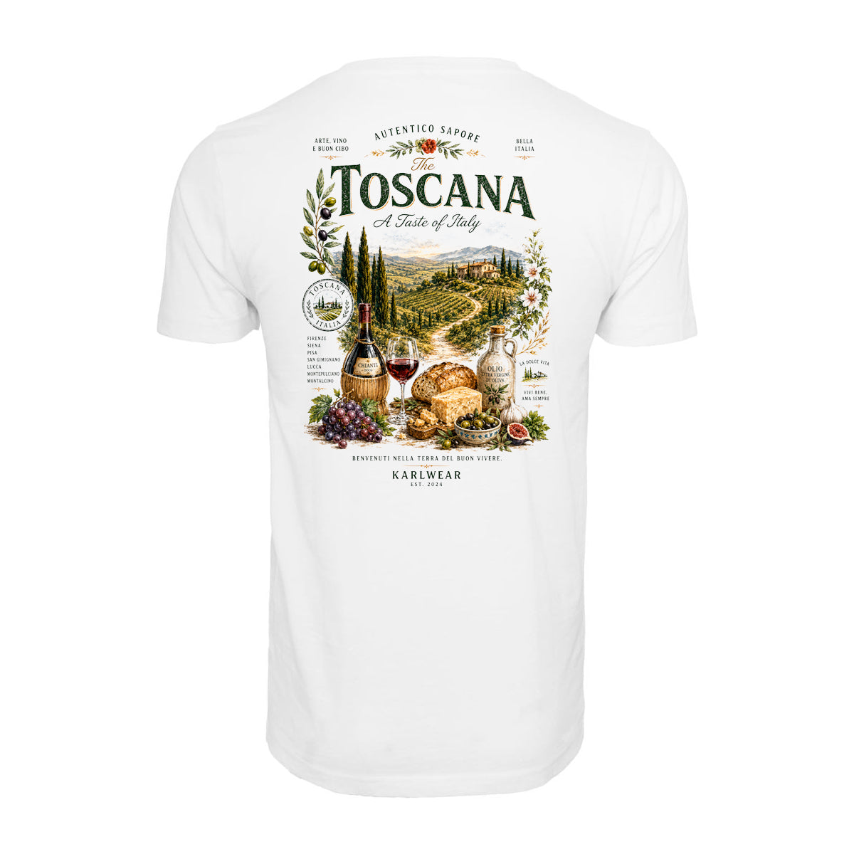 TOSCANA SOCIAL CLUB - White Tee