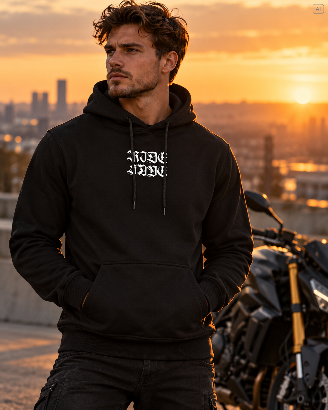 Motocrew/Motorrad Biker Heavy Hoodie Herren Most Important Rule