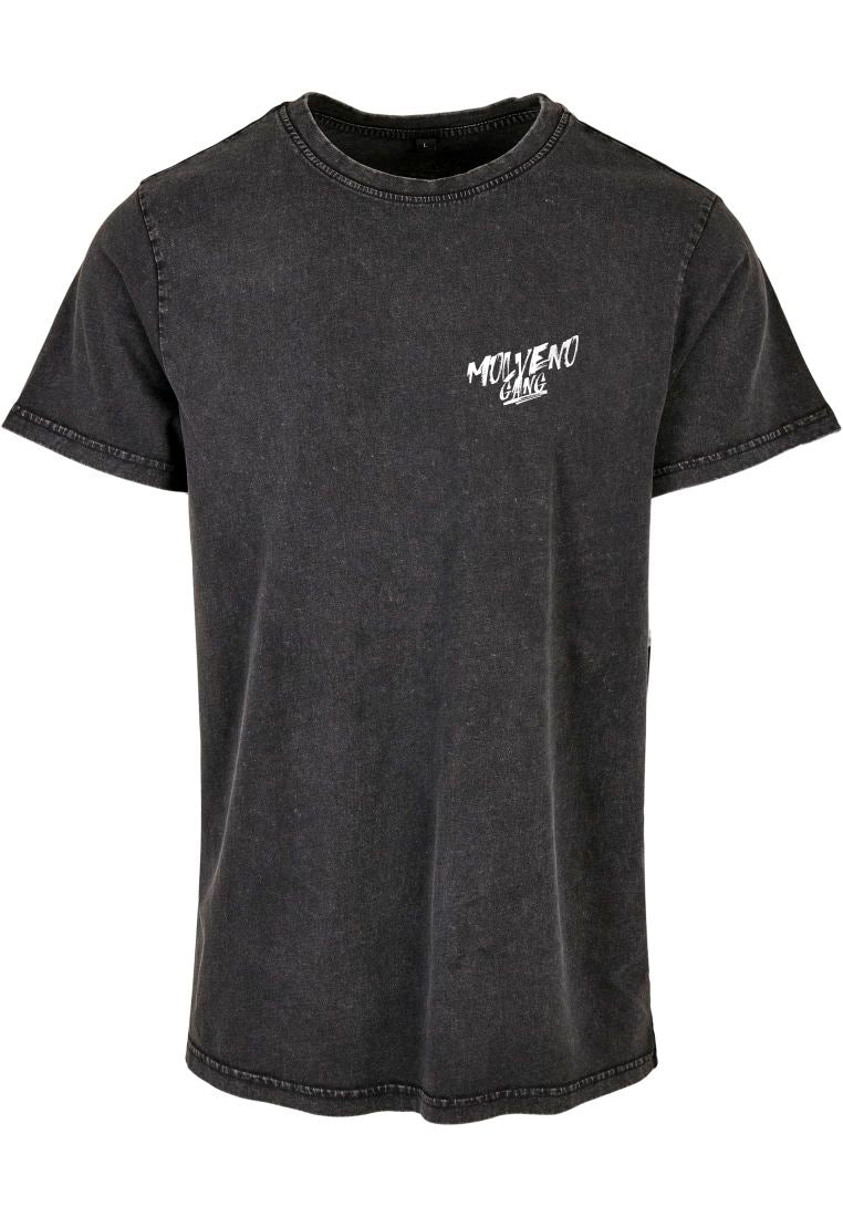 BB Motocrew/Motorrad Molveno Gang Tee Herren Acid Washed