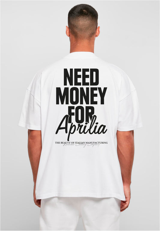 Motocrew/Motorrad Biker Oversize Shirt Herren NEED MONEY Prilia Edt.