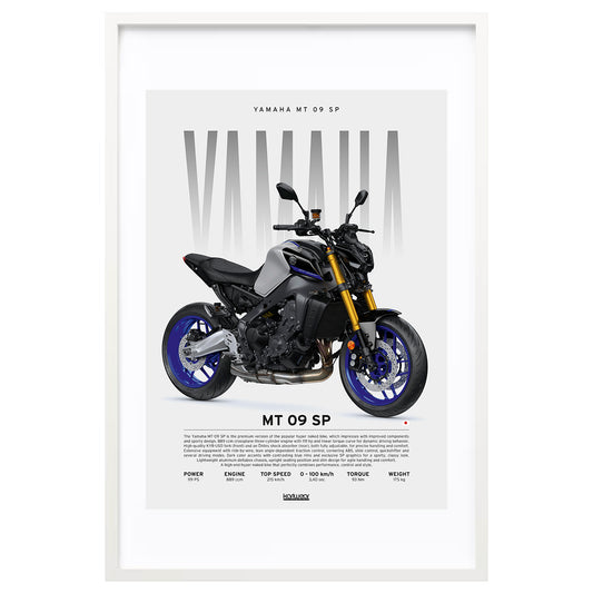 Yamaha MT 09 SP RN69 - Artwork Poster Print