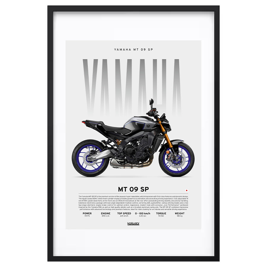Yamaha MT 09 SP - Artwork Poster Print